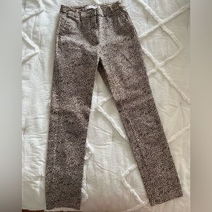Mango leopard pants